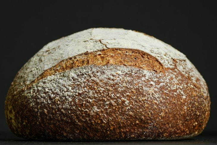 A close up of a loaf of bread photo