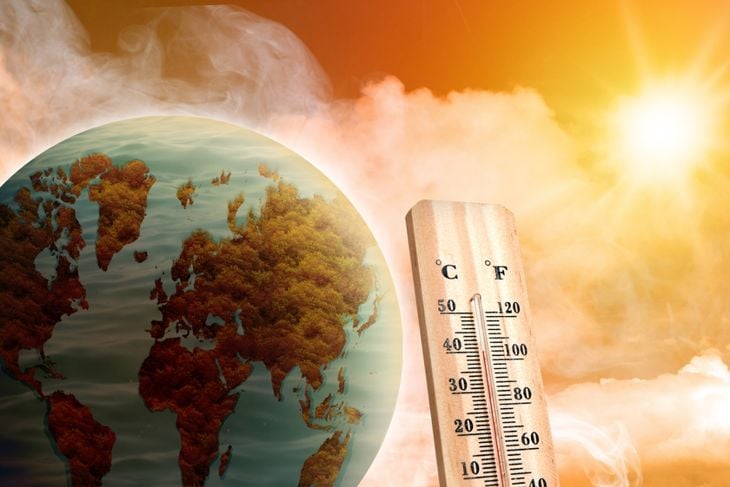 High temperature weather on summer seasons
