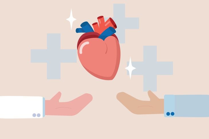 concept of a heart transplant