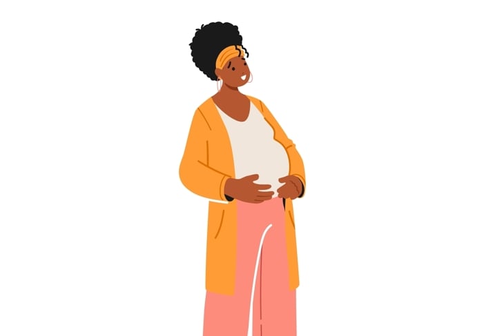 Beautiful African Pregnant Woman