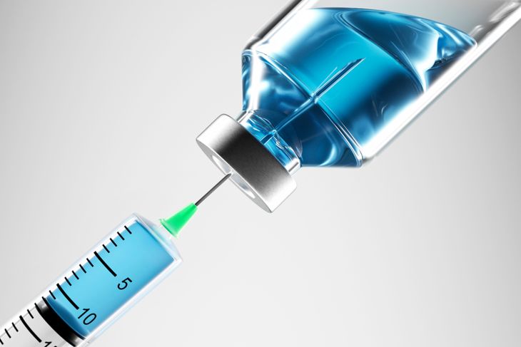 Vaccine and syringe