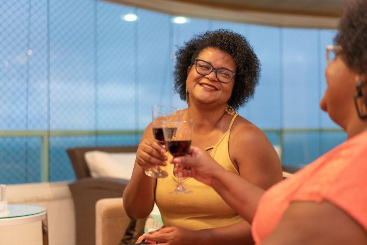 Red Wine, Sunset, Sofa, Living Room, Afro