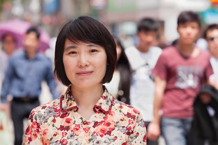 Portrait in Beijing, Wangfujing.