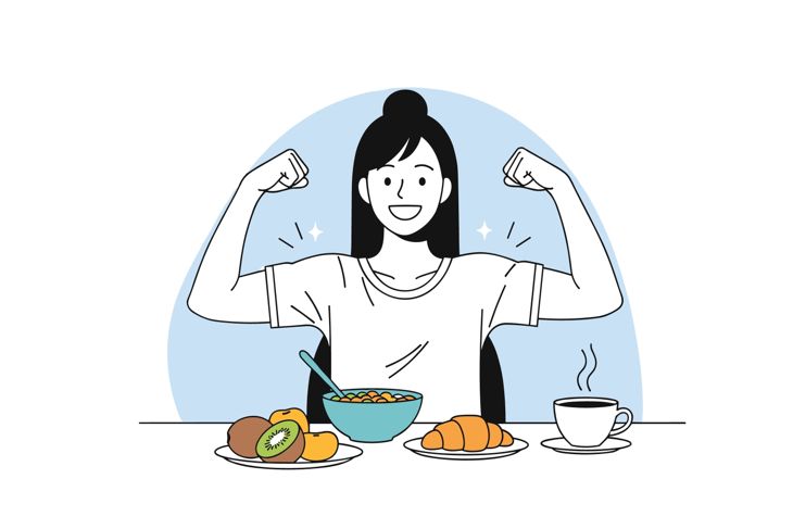 Achieving optimal health through balanced nutrition and daily exercise for a stronger body and mind