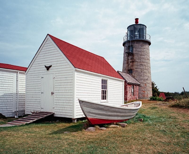 The 1850 lighthouse in Monhegan Island