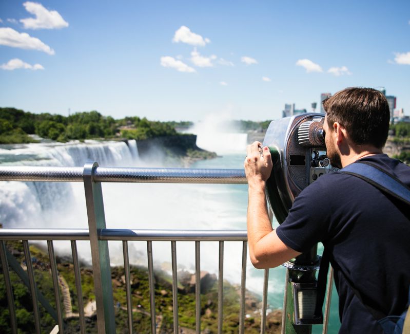 Enjoying beautiful view to Niagara Fall