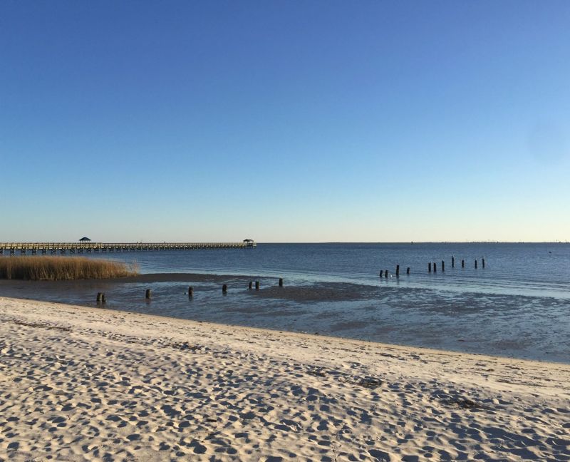 Beach, Ocean Springs, Mississippi, America, USA