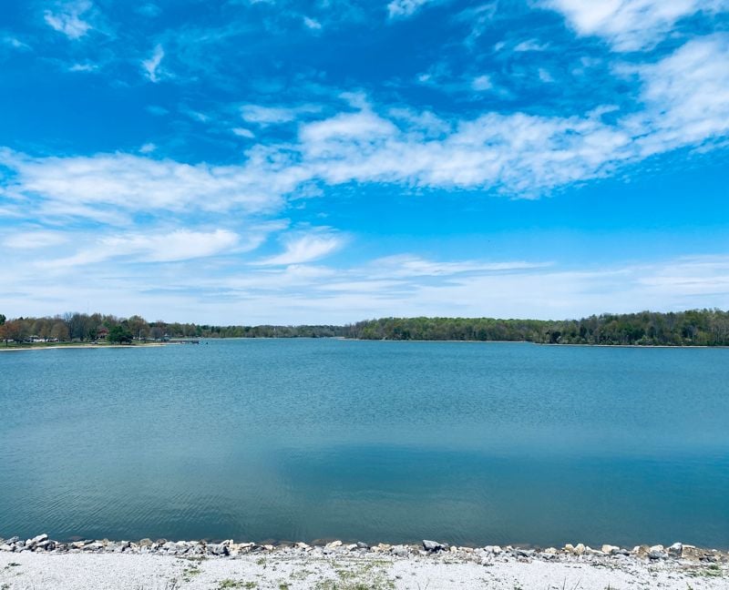 Scenic view of lake against sky,Elizabethtown,Kentucky,United States,USA
