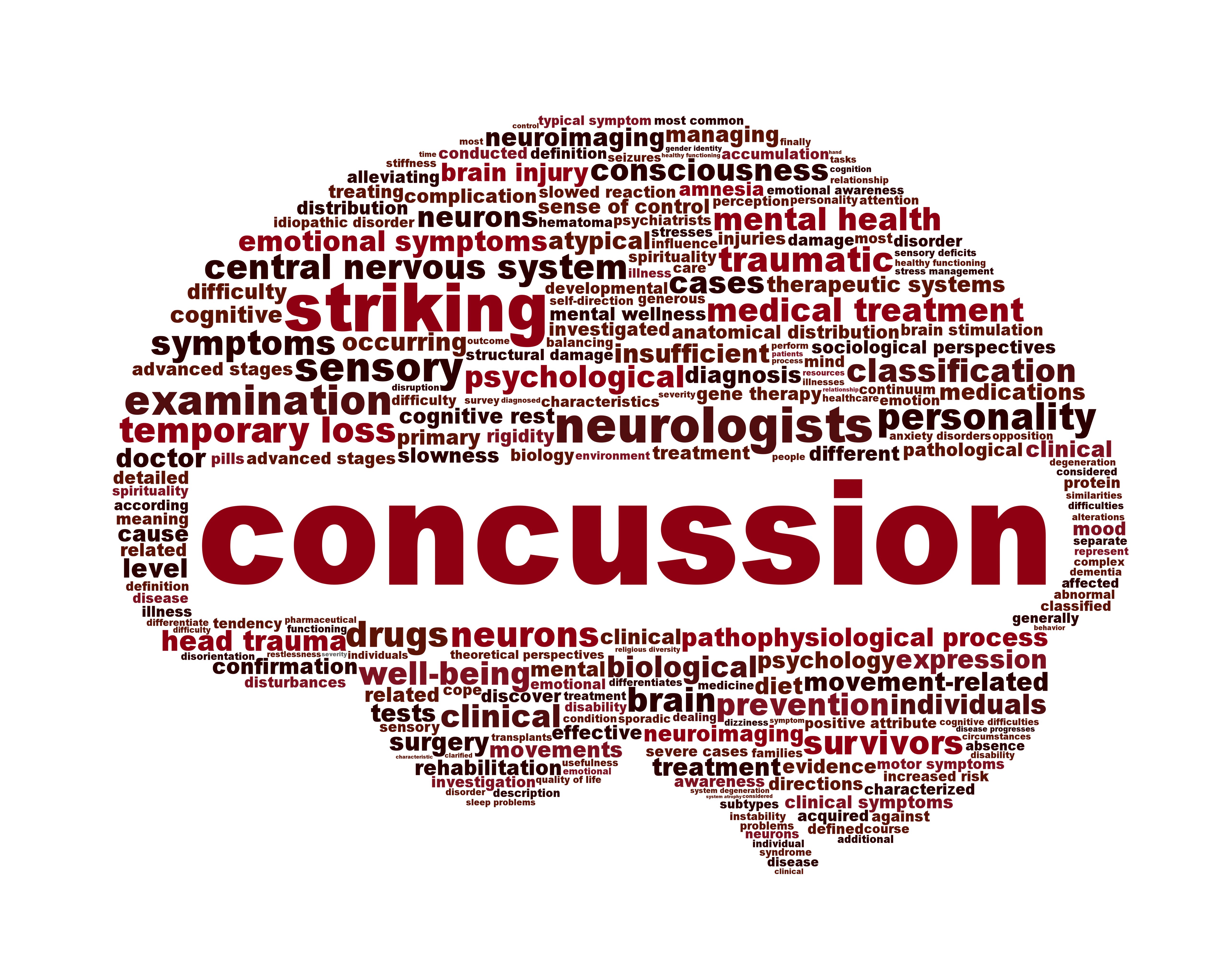 Concussion traumatic injury icon design. Brain injury medical symbol concept