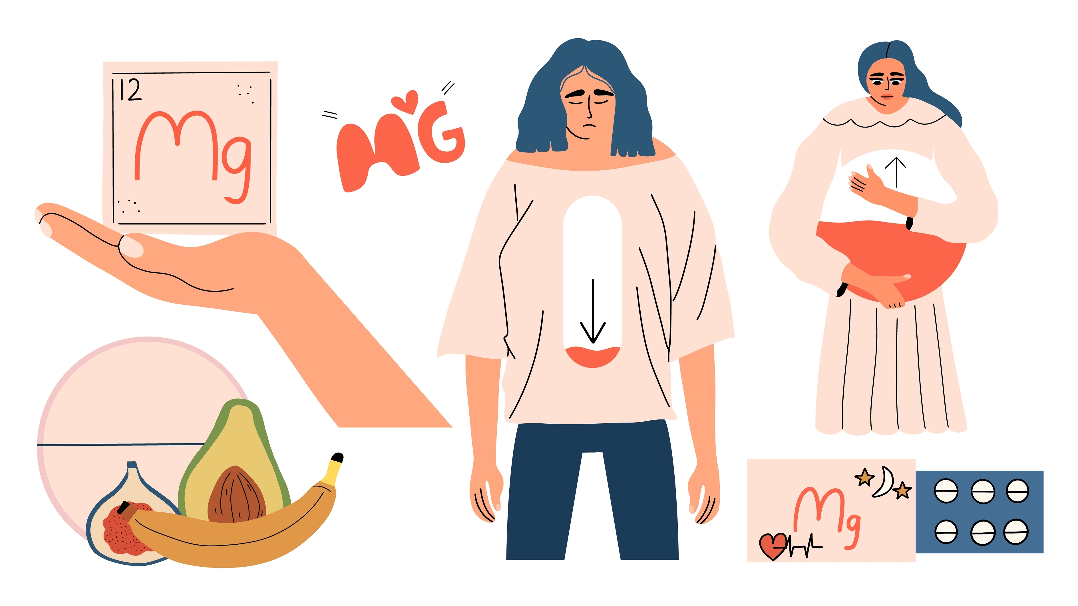 Magnesium deficiency and symptoms in a woman’s body