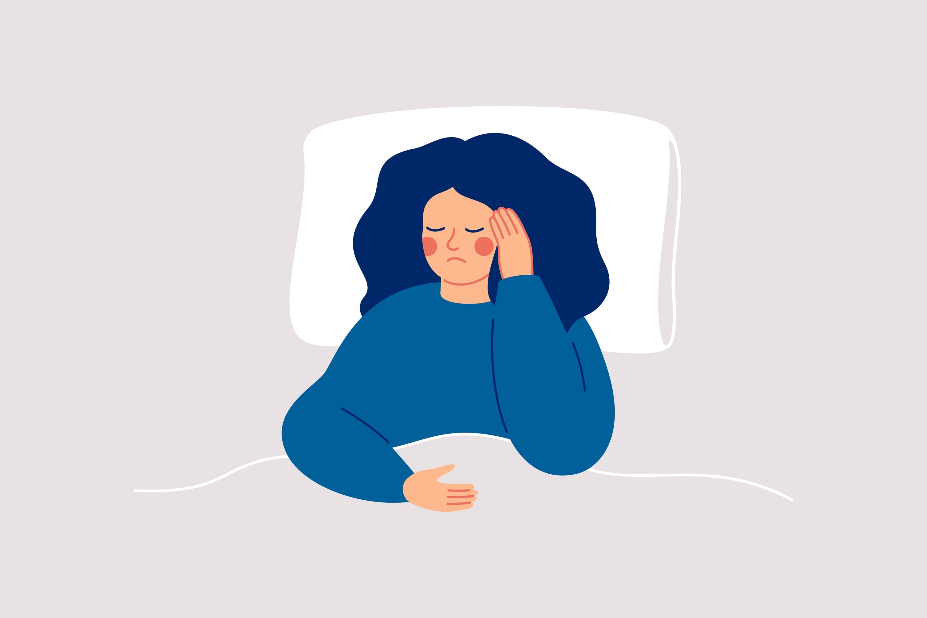 Girl suffers from insomnia